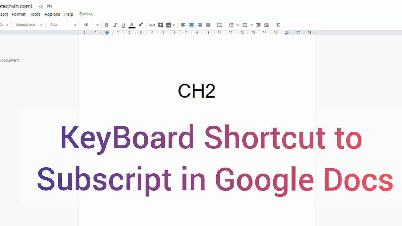subscript in google sheets for mac